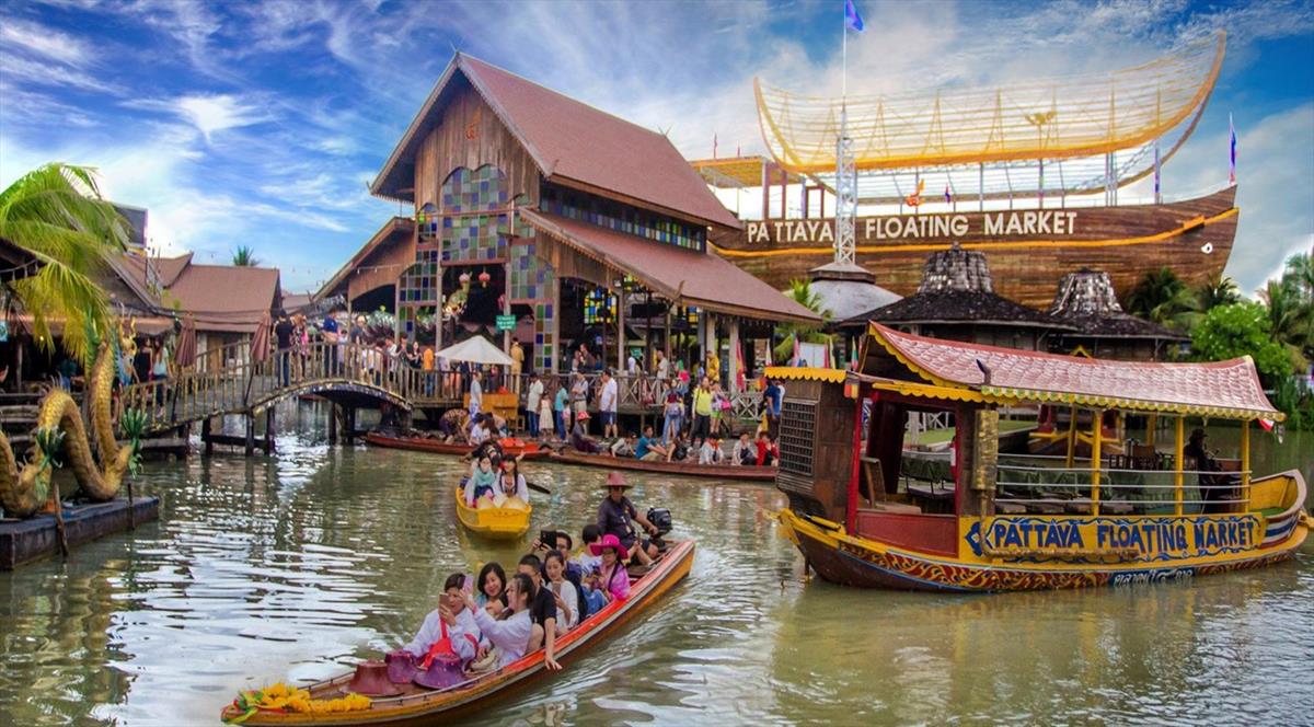 Chợ Nổi Pattaya- Trải nghiệm văn hóa và ẩm thực sôi động